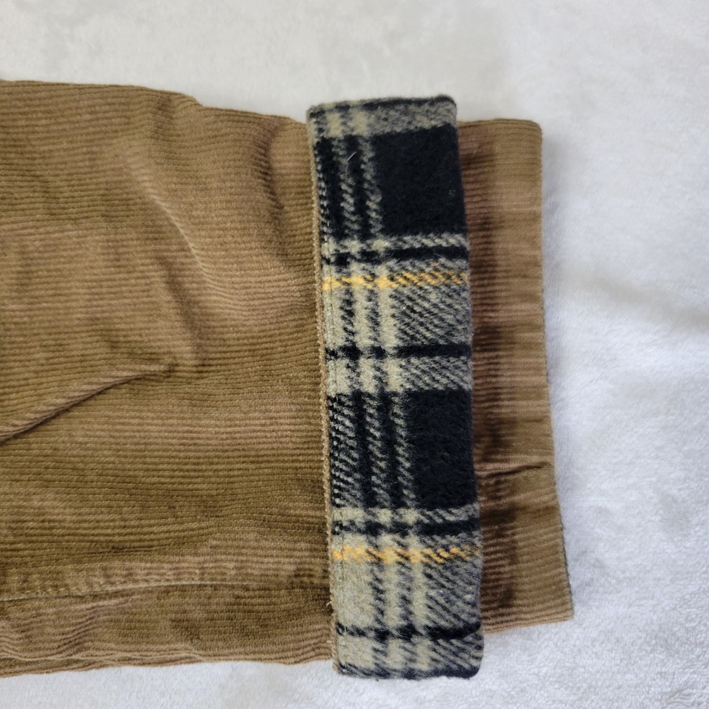 WESC We Are The Superlative Conspiracy Corduroy Cargo Pant 29x32 Tan‎ Plaid - Picture 15 of 15